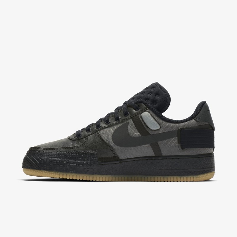 Black gum nike air force on sale